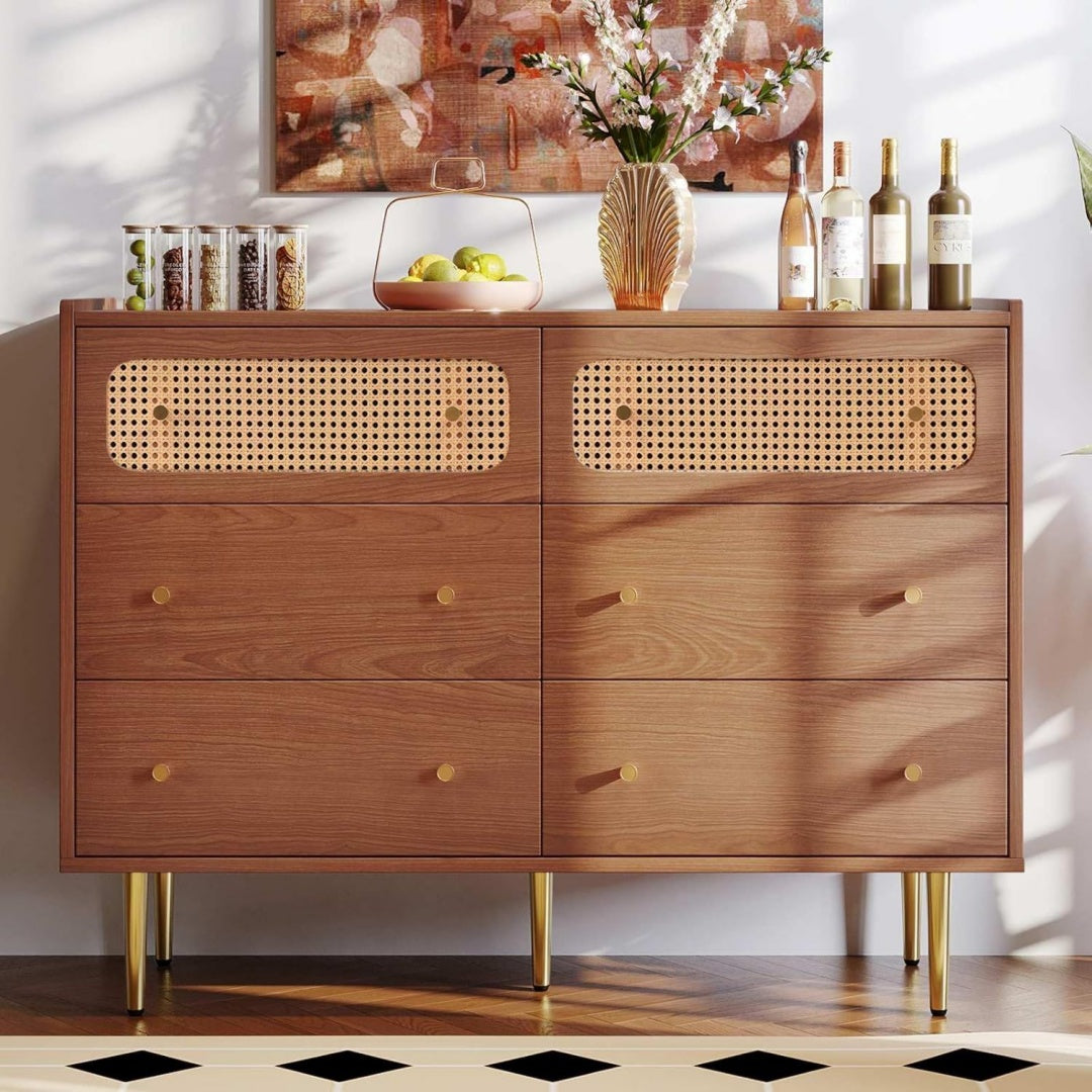Commode pour salon marron moderne