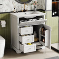 Meuble-lavabo de style moderne avec un format pliable et gain de place