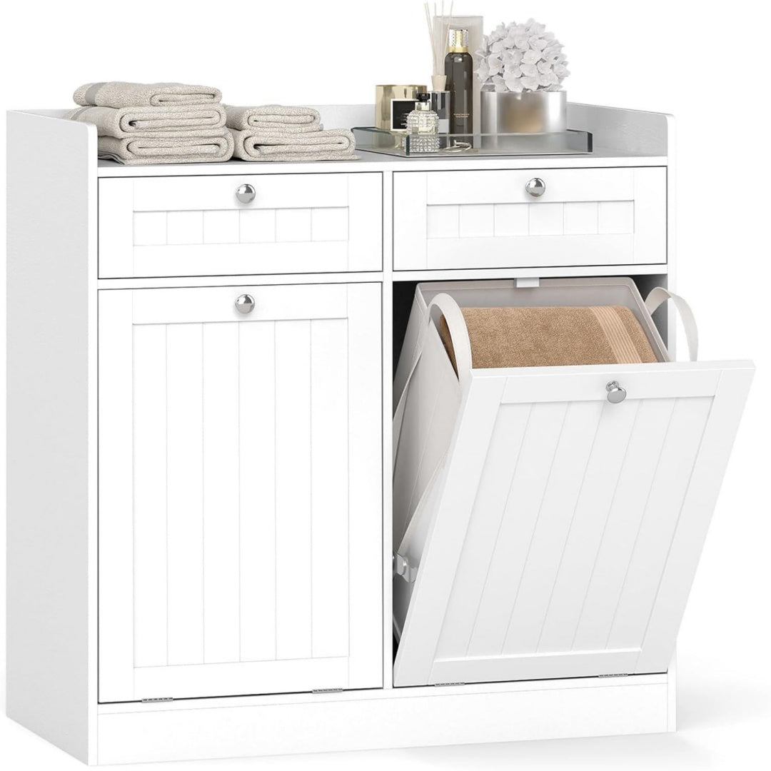 Meuble de rangement pliable gris clair