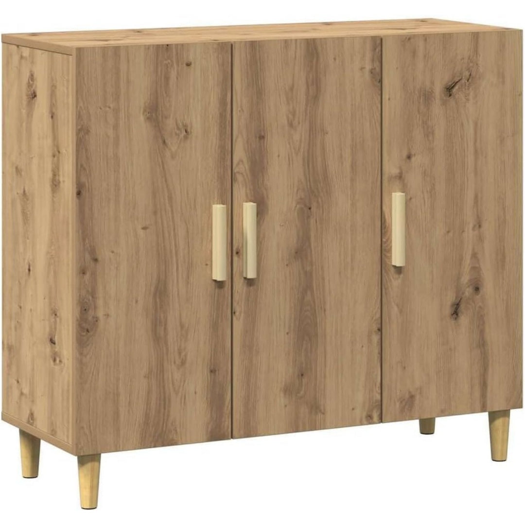 Vaisselier marron et 3 portes, touche classique