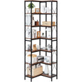 etagere d'angle 59 x 59 x 199 cm avec 7 niveaux