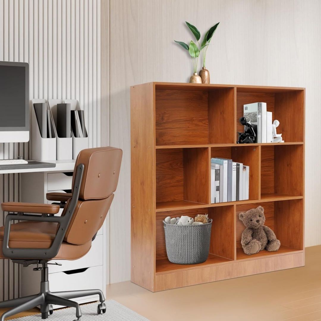 Bibliotheque spacieuse en bois massif