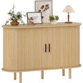Buffet marron, MDF, 120 x 40 x 78 cm, rangement intelligent