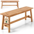 Fonctionnel, banquette de rangement gris clair en bois
