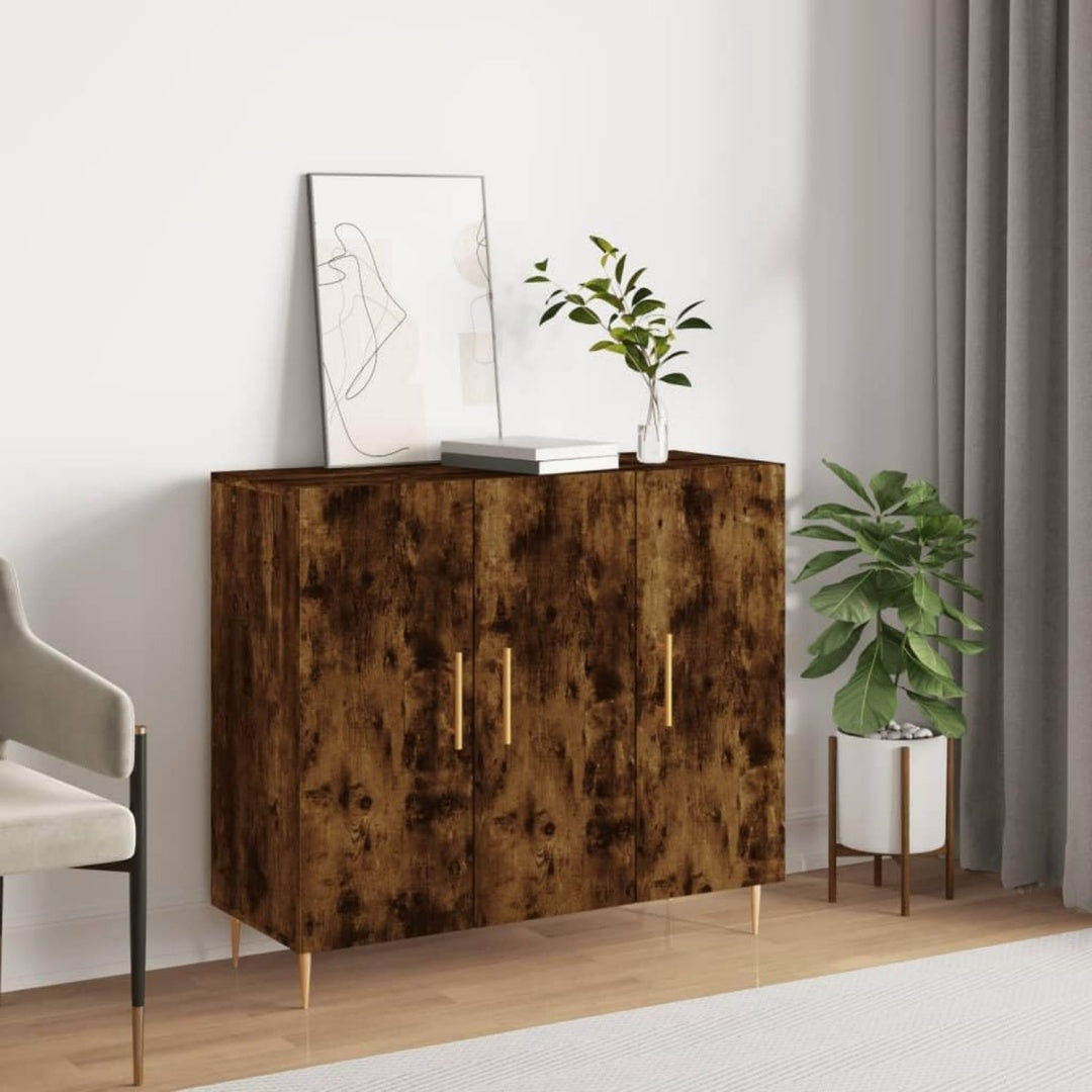 Buffet rustique en chene et metal