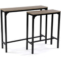 Table console industrielle en MDF et metal